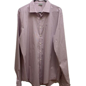 Kenneth Cole reaction slim fit button up long sleeve collared dress shirt
